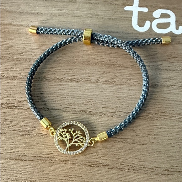 Gold and Silver Tree of Life Bracelet - Picture 1 of 3